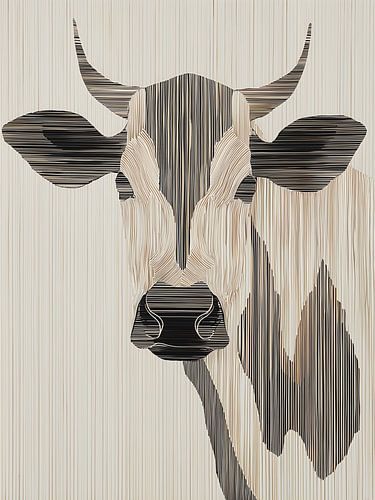 Koe in Stromende Lijnen