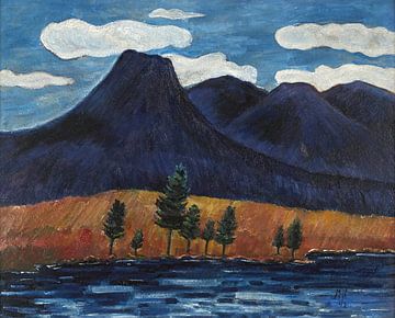 Blue Landscape (1942) van Marsden Hartley van Peter Balan