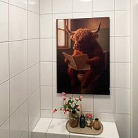 Photo de nos clients: Highlander écossais aux toilettes par But First Framing, sur ArtFrame