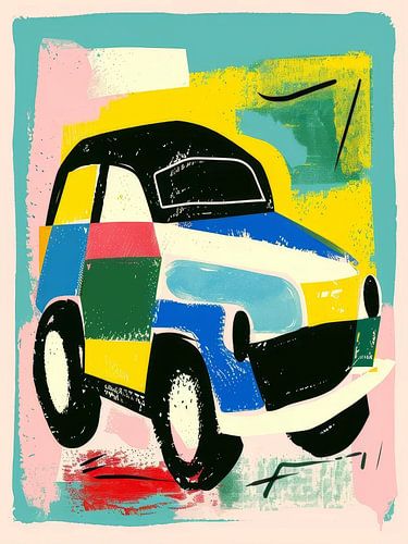 Auto Print Stijl Abstract