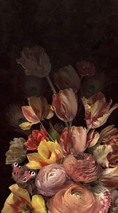 Royalistic I bloemstilleven van Sander Van Laar