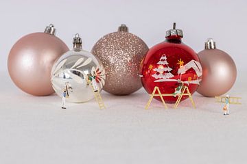 Kerstballen schlderen van LUNA Fotografie