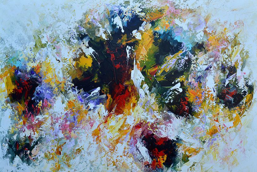 Colorful abstract by Gena Theheartofart