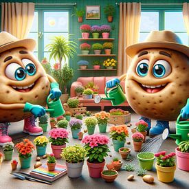 Groene oase voor couch potato-tuiniers van artefacti