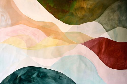 Abstract ontwerp in zachte tinten