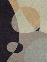 Abstracte kiezelstenen 2. Moderne abstracte retro organische vormen kunst in aardetinten