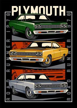 Plymouth Road Runner Muscle Car van Adam Khabibi