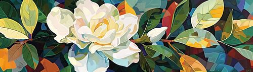 Witte Bloem | Bloem en Bladeren