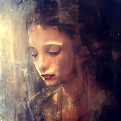 Abstract schilderij "Hou me vast"