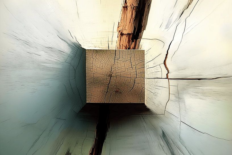 Abstract hout van Ton Kuijpers