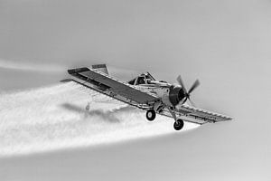 PZL-106 Kruk in schwarzweiß