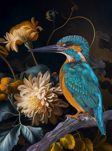 Eisvogel botanisch gold