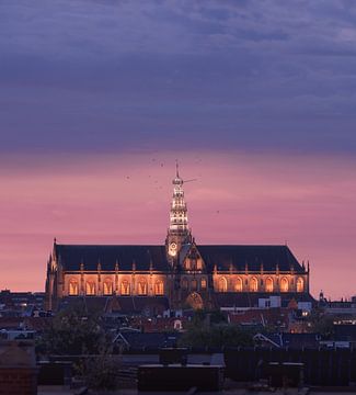 St Bavo in twilight by Olaf Kramer