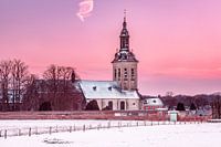 Snowy park abbey
