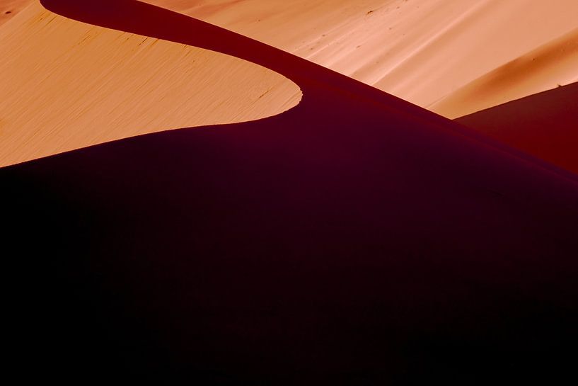 Sand dunes in Namibia by Theo van Woerden