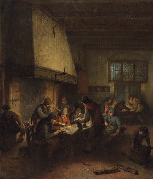 Tavern scene, Adriaen van Ostade by Masterful Masters