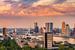 Rotterdam Skyline Panorama von Euromast 3: 1 von Vincent Fennis