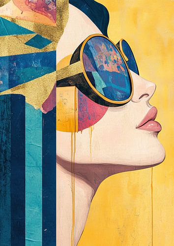 Woman Gold Details by Eye catching paintings