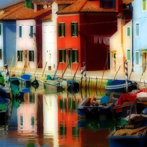 VENICE BURANO kleurrijke huizen en boten - magic burano special