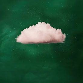 Pink Cloud in Green Sky van Franka Poulain