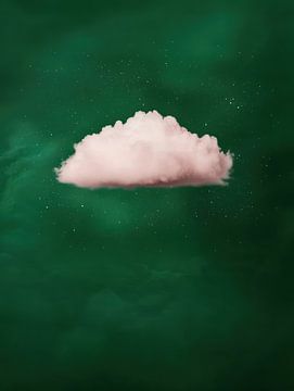 Pink Cloud in Green Sky van Franka Poulain