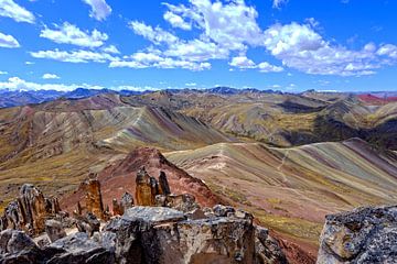 The Rainbow Mountains in Peru by Gerhard Albicker