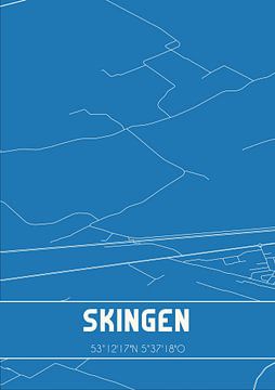 Blueprint | Map | Skingen (Fryslan) by Rezona