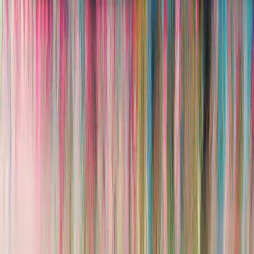 Kleurrijk abstract schilderij "Stripes" van Studio Allee