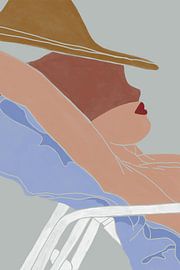 Am Strand - Sonnenliege von Kunga by The Artcircle