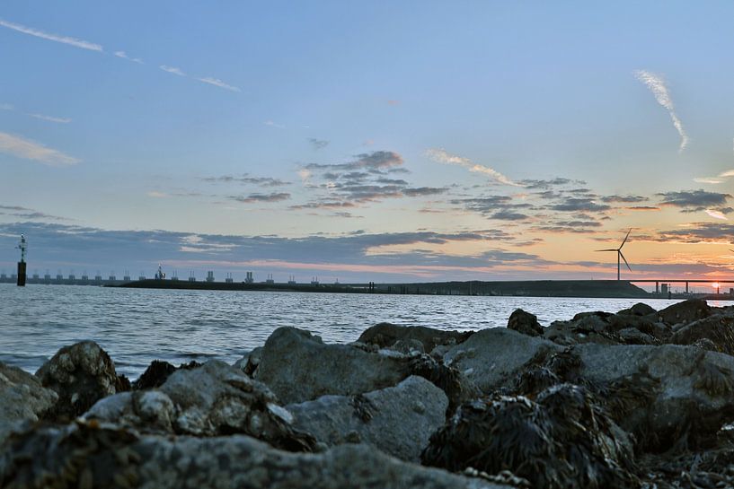 Zonsondergang bij de Deltawerken van Remco Gerritsen