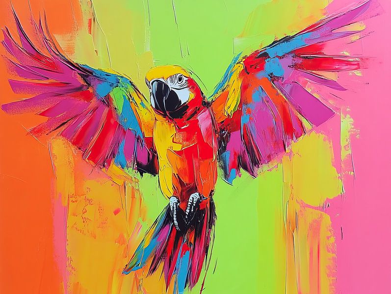 Parrot | Colorful Wingspan by Wonderful Art