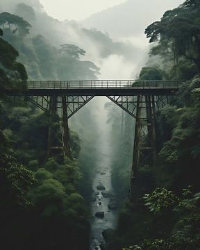 Brug over de kloof van fernlichtsicht