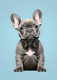 Graue Französische Bulldogge von haroulita