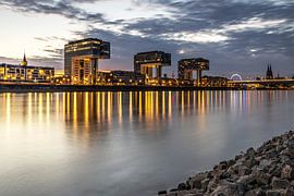 Cologne in the evening by Frank Herrmann