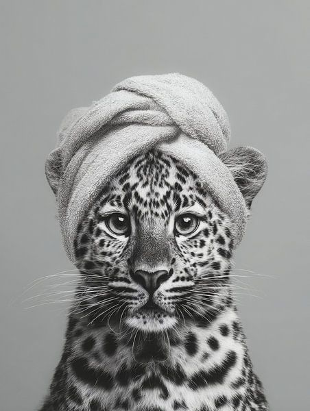 Stylischer Leoparden-Look in Schwarz und Weiß von But First Framing