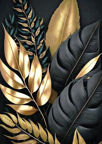 Goldene botanische Opulenz