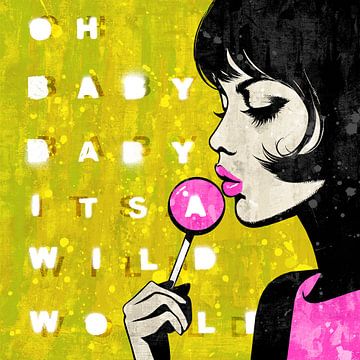 Baby Baby It's A Wild World - Yellow van Feike Kloostra