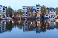 Maisons sur les canaux d'Amsterdam