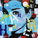 Audrey Hepburn "Romantiek" van Kathleen Artist Fine Art thumbnail