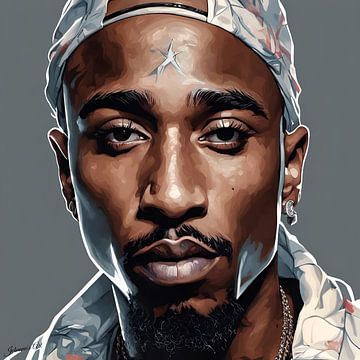Tupac Shakur 2 van Johanna's Art
