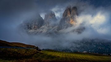 Val Gardena in de wolken