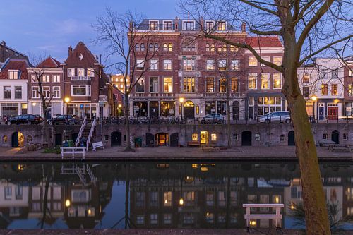 Former cigar factory Ribbius Peletier, Utrecht, during the blue hour.