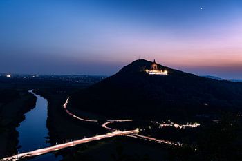 Zonsondergang Porta Westfalica