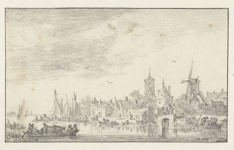 Ansicht von Delft, Jan van Goyen von Marieke de Koning