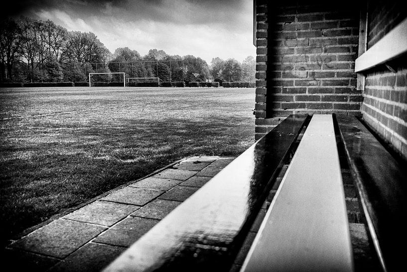 Uitzicht vanuit een stenen dug-out von Han Balk