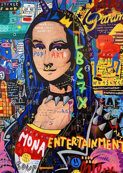 Monalisa in Punk van Media Jeka