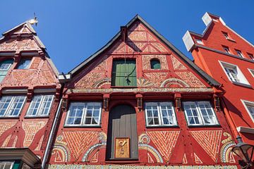 Historische vakwerkhuizen, oude binnenstad, Lüneburg van Torsten Krüger