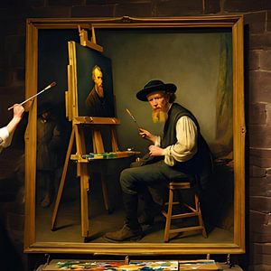 Den Maler malen, der sich selbst malt von Gert-Jan Siesling