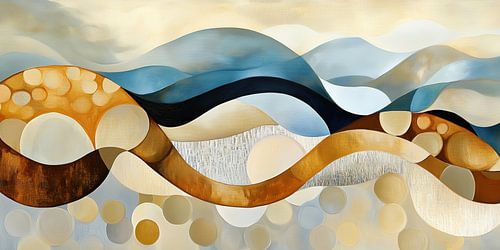 Modern abstracte golven