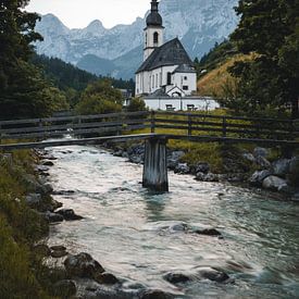 St. Sebastian kirche in Ramsau bei Berchtesgaden von Adriaan Conickx